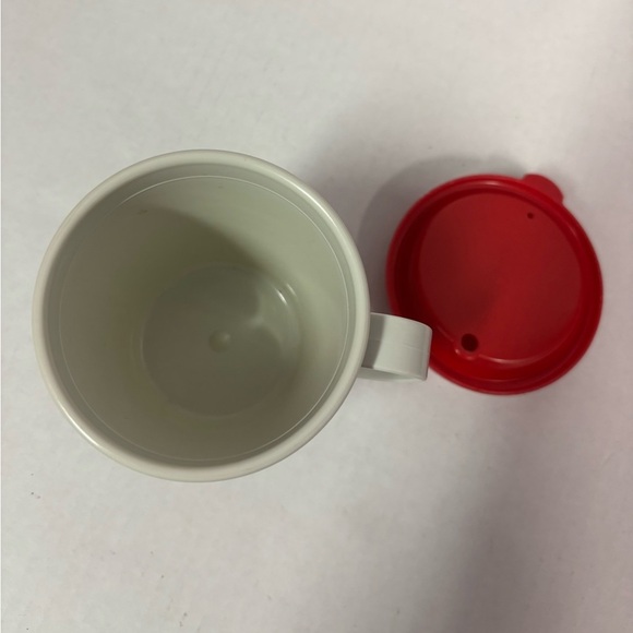 Tim Hortons Travel Mug Small To Go 4.5" Red Lid Vintage Small Coffee - Picture 4 of 4